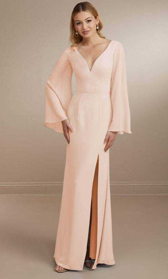 Christina Wu Celebration, Christina Wu Celebration 22164 - Plunging Neck Chiffon Gown