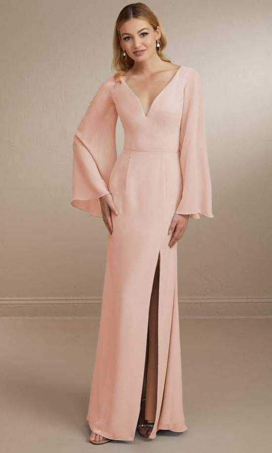 Christina Wu Celebration, Christina Wu Celebration 22164 - Plunging Neck Chiffon Gown
