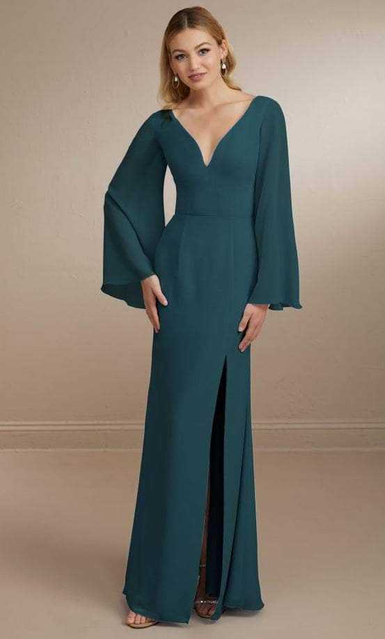 Christina Wu Celebration, Christina Wu Celebration 22164 - Plunging V-neck Evening Gown