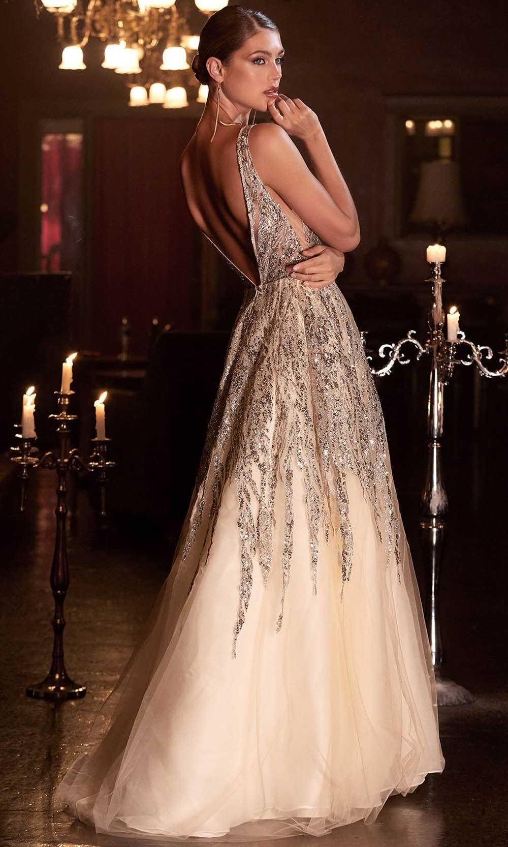 Cinderella Divine, Cinderella Divine C135 - Sequin Sleeveless Prom Dress