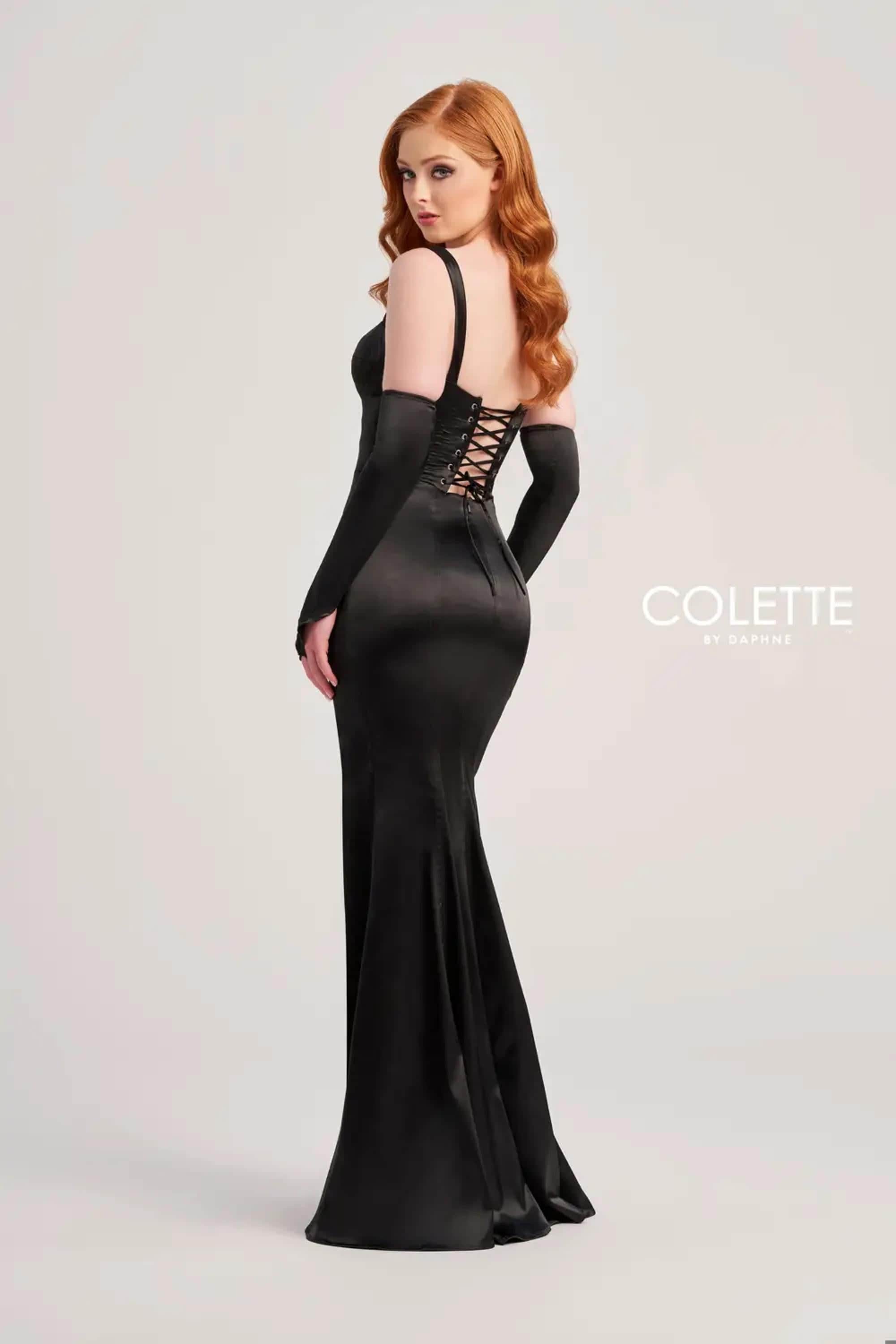 Colette By Daphne, Colette By Daphne CL5252 - Satin Corset Prom Dress