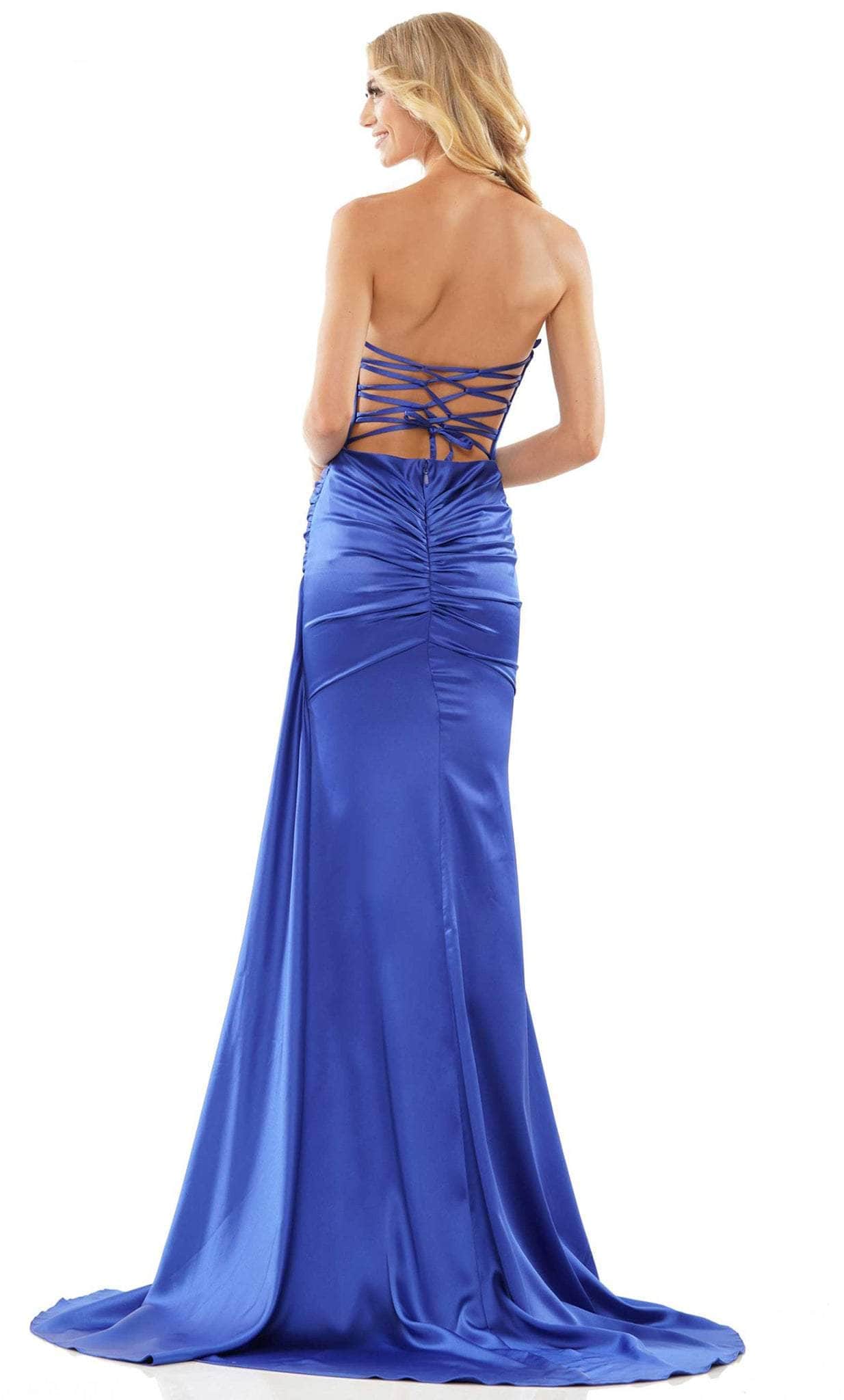 Colors Dress, Colors Dress 2968 - Ruched Straight Across Prom Dress